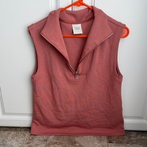 Like New Varley DoubleSoft Oversized Zip-Up Tank Top | Sz XS